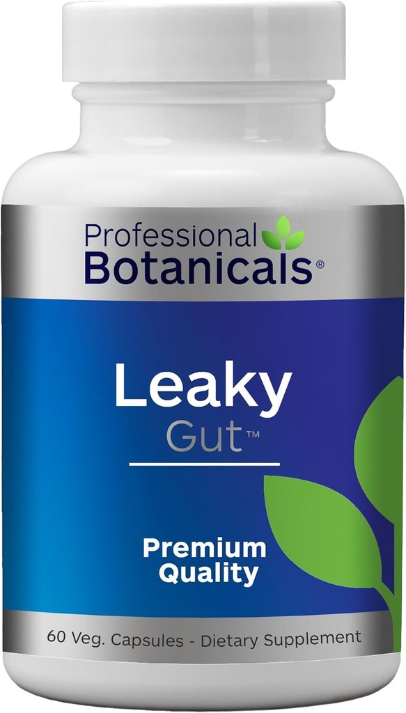 Professionelle Botanicals Gut Health Supplement, Leaky Gut Repair mit L Glutamin, Zink und Licorice Wurzel Verdauungsunterstützung – 60 vegetarische Kapseln