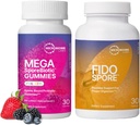Microbiome Labs Enfants et animaux de compagnie - MegaSporeBiotique pour enfants + Probiotiques à base de spores FidoSpore pour chiens et chats