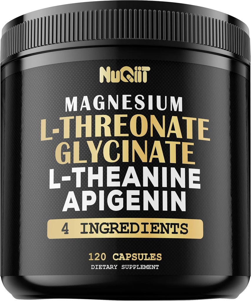 Magnesium L-Threonat Kapseln 500mg Magnesium Glycinat 500mg & More Supplement - 120 Kapseln - Beeindruckende Vorteile für die Unterstützung positiver Stimmung, Muskelwachstum, Immunsystem, Gehirngesundheit & Fokus