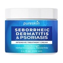 Crème de dermatite séborrhéique Psoriasis : Traitement antifongique - Infusion traditionnelle à base de plantes - Relief pour la peau de scalp irritée par inflammation - Stéroides Sans résultat de lasting 3.4 Oz
