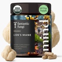 Leoni Mane Supplemento capsule, Lion's Mane Mushroom Supplement per la Memoria, Focus & Mood supporto, Adaptogen Funzionale Mushrooms Extract - 100% USDA Organic, Vegan- Glass Jar, 120 Caps, 2 mesi di fornitura