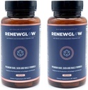 SRILabs Renewglow Biotin 5000mcg Supplemento per la crescita dei capelli per le donne 40 Plus - Gotu Kola Vitamin E, C Zinc per i capelli sani, la pelle e le unghie – con 27 Beauty Enhancing Nutrients