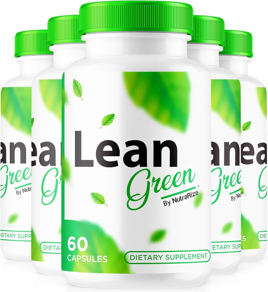 (5 Pack) Pilules Lean Green Weight Loss - Soutient naturellement le mode de vie actif et la condition physique, les pilules Kéto Premium pour l'énergie durable et la santé, Formule Lean Greens, LeanGreen Official Review (300 Capsules)