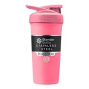 BlenderBottle Sport in acciaio inox isolato Shaker Bottiglia con filo Whisk, 24-Ounce, rosa – Protein Shakes & Hydration per atleti e fitness Enthusiasts, Easy Mixing, mantiene bevande freddo, Lockable Lid