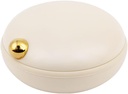 Organizzatore di viaggio della pedana di viaggio di Garneck 4 scomparti Case di vendita giornaliera piccolo contenitore portatile contenitori tondi Beige per il viaggio quotidiano all'aperto