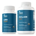 Dr. Tobias Lung Health & Psyllium Daily Supplements, Lung Cleanse & Detox Formula, unterstützt gesunde Bowel-Bewegungen mit Psyllium Husk, Vitamin C, Butterbur, Quercetin, Daily Fiber und Lung Supplement