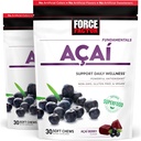 Force Factor Acai Soft Chews für Immununterstützung, Oxidative Stress Defense, Superfood und Antioxidants Supplement, Non-GMO, Gluten-Free, und Vegan, Acai Berry Flavor, 30 Soft Chews, 2-Pack