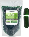 XPRS Nutra Size 0 Capsule Vuote - 500 Conte Empty Vegan Capsule - Pillole Vegetariane - DIY Capsule Vegetali Riempimento - Capsula Pillola Veggie per Do-It-Yourself Supplements (Forest Green)