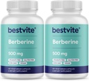 Berberina 500mg (240 capsule vegetariane) (2-Pack) - No Fillers - No Stearates - No Flow Agents - Vegan - Gluten Free - Non OGM