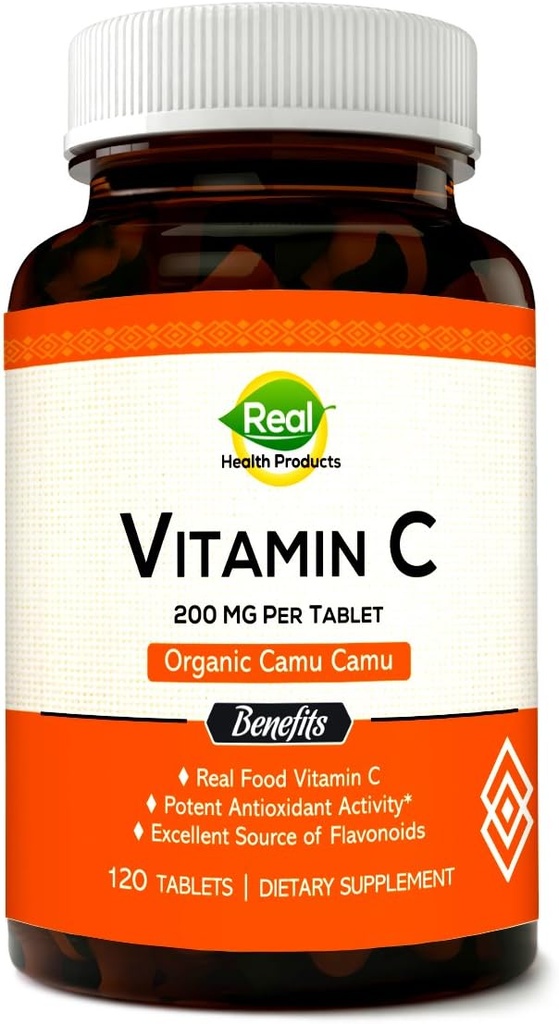 Vitamin C Ergänzung von Camu Camu, verpackt mit natürlichen VIT C, Rohe Antioxidantien - Immununterstützungsergänzung - Camu Camu Extract. (120 Zähler)