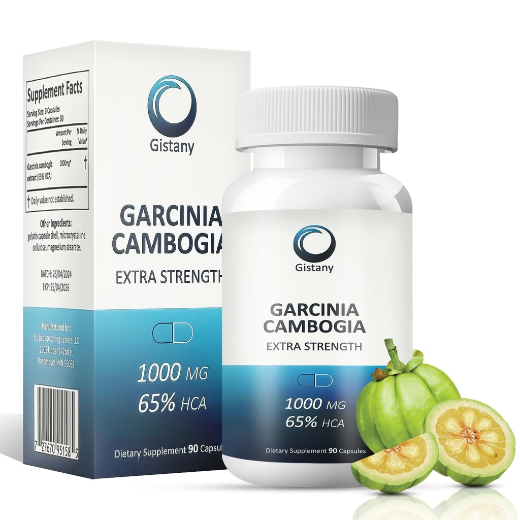 Extra Strength 65% HCA Pure Garcinia cambogia pilules naturelles de perte de poids, pilule de contrôle de l'appétit supplément diététique au contrôle du poids pour les hommes et les femmes
