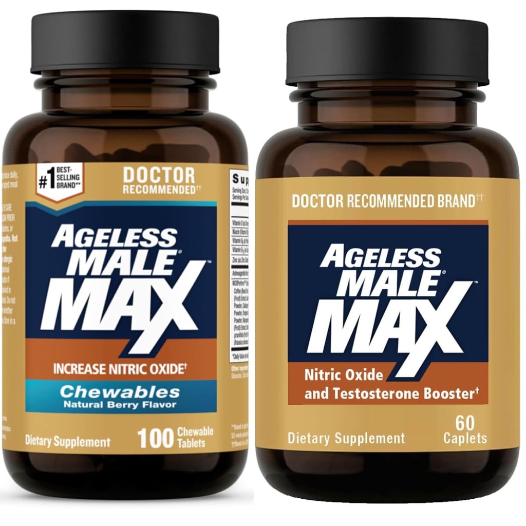 Alterless Male Max Nitric Oxid Booster und Testosteron Booster für Männer