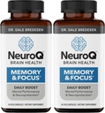 NeuroQ Memory & Focus - Améliore la performance cognitive et la fonction cérébrale - Formule neuroprotectrice par Dr Dale Bredesen - Gotu Kola Ginkgo Phosphatidylsérine & Propolis - 60 Capsules (Pack de 2)