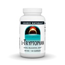 Fonte Naturals L-Tryptophan, per Mood, Relax e Sonno*, 500mg - 120 capsule
