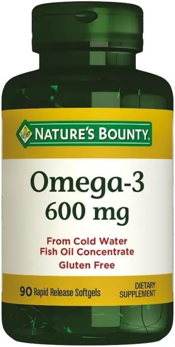 Natura Bounty Fish Oil 2400 mg Doppio Resistenza Odorless 90 Softgels (Pack of 3)