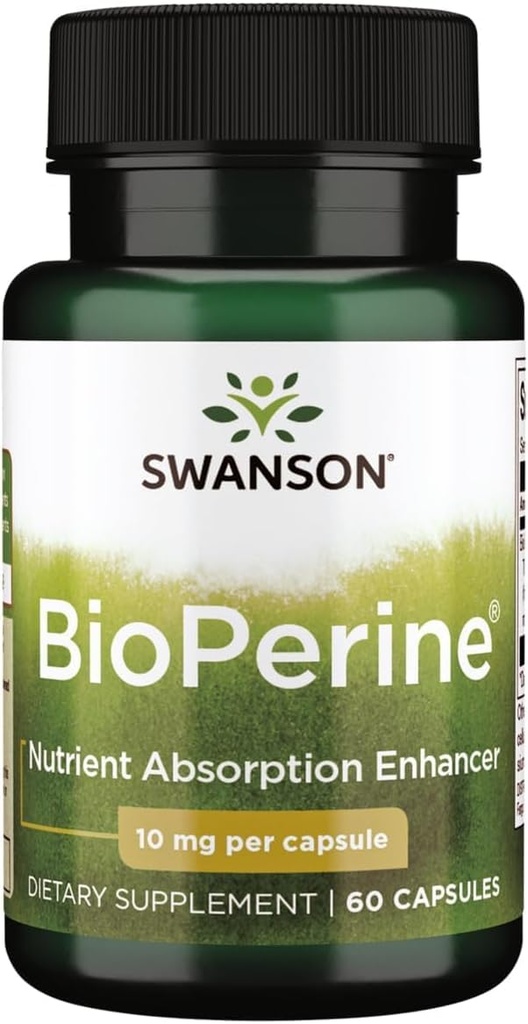 Swanson Bioperine Nutrient Absorption Enhancer 10 Milligrams 60 capsule