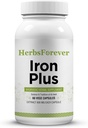 Herbsforever Iron Plus Kapseln Ergänzung fördert Eisen Level 60 Kapseln