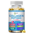 Peptide di collagene Softgels, Peptide Multi Collagen w/ Glucosamine Condroitin MSM Biotin, Complesso di peptidi di collagene idrolizzato per le donne Supporta i giunti di pelle dei capelli delle unghie Bones Gut Health, Non-GMO
