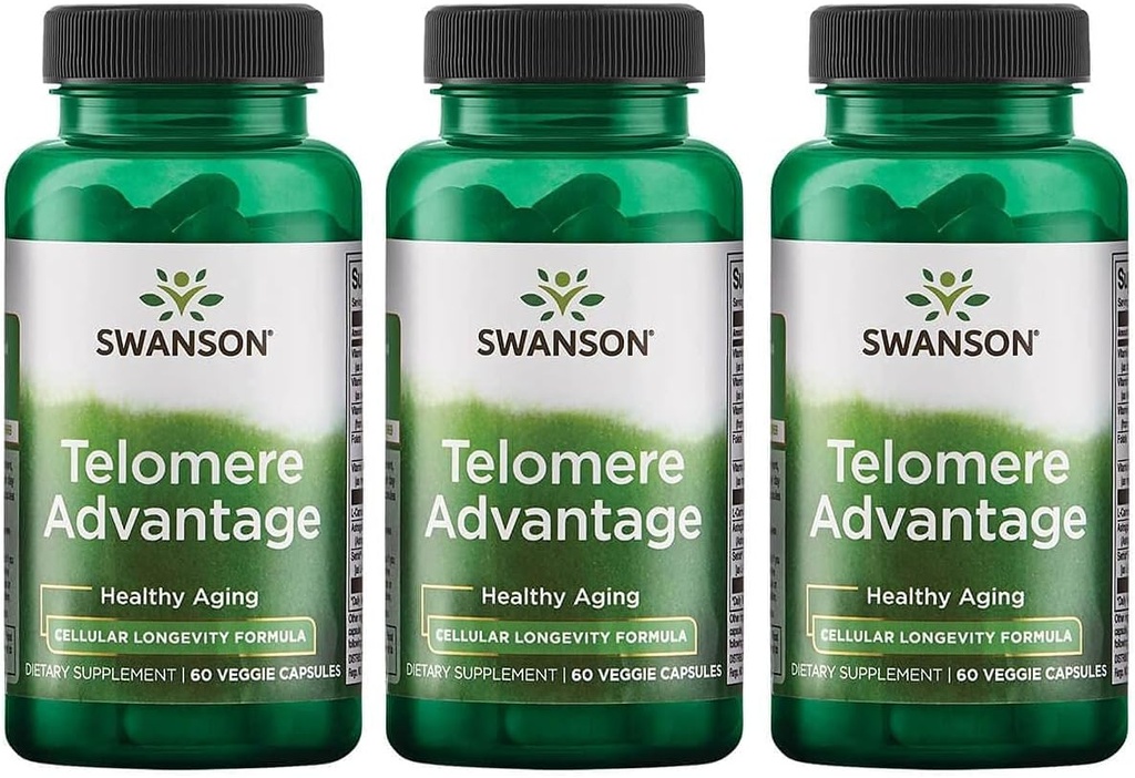 Swanson Ultra Telomere Vantaggio 60 tappi veg 3 Pack