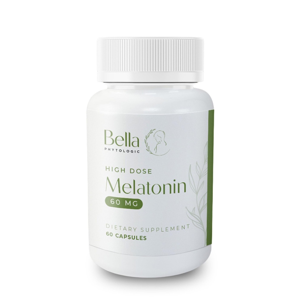 Mélatonine Pure 60mg – Aide au sommeil nocturne à haute puissance pour le repos profond, la relaxation, la lag de jet et le soulagement du stress – Fast-acting, non-Habit Forming, sans drogue, Fabriqué aux États-Unis (60 Capsules)
