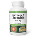 Natürliche Faktoren, Turmeric & Bromelain 450 mg, Muskel- und Gelenkunterstützung, 90 Kapseln