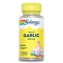 Pilules d'ail biologique Solaray - Suppléments d'ail de 560 mg pour le soutien de la santé cardiaque - Capsules d'ail biologique USDA - Vegan - Garantie de remboursement de 60 jours - 100 portions, 100 VegCaps