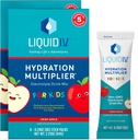 Liquido I.V.® Hydration Multiplier® +Kids - Crisp Red Apple | Miscelatore per bevande a polvere elettrolita | 2 Pack (16 Serve)