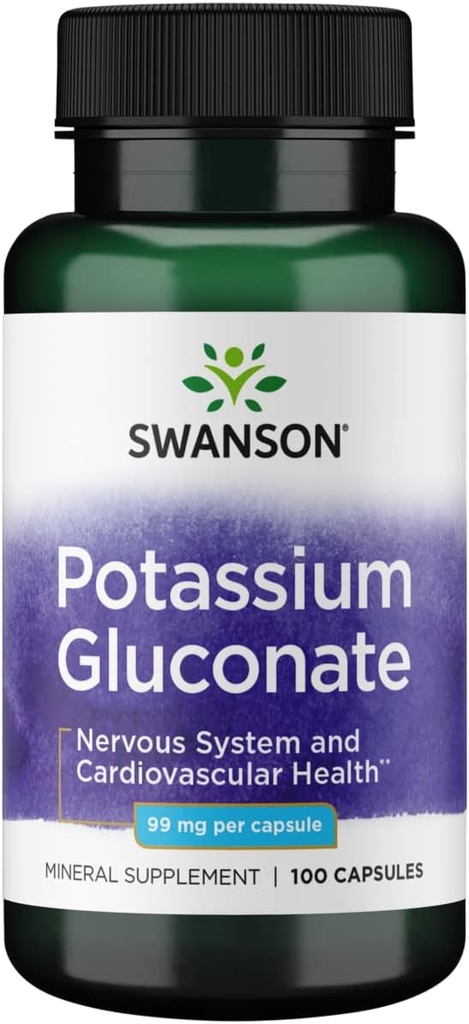 Swanson Kalium (Gluconate) 99 Milligramme 100 Kapseln