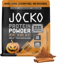 Poudre de protéine Jocko Mölk Whey - Keto, probiotiques, herbe, enzymes digestives, acides aminés, mélange de fruits sans sucre - soutient la récupération et la croissance musculaires (Pumpkin Nouveau)