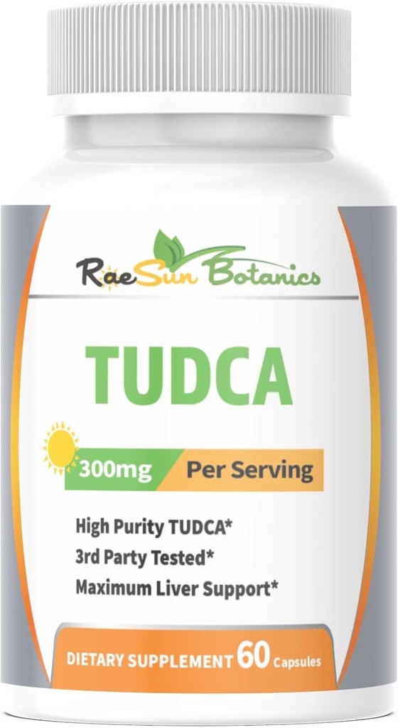 TUDCA (acide tauroursoxycholique), 60 Capsules 300mg Servir de qualité supérieure 3ème partie testée soutien maximal du foie