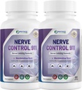 Nerve Control 911 - Natural Plant Based Nerve Health Supplement Kapseln- 2 Pack