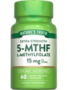 La verità della natura L Methylfolate 15mg | 60 capsule | Non-OGM & Gluten Supplemento gratuito | Extra Forza