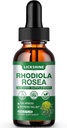 1 Confezione 2000MG Rhodiola Rosea Tincture - Organic Natural Rhodiola Rosea Extract Liquid Drops Supplemento per Stress, Mood, Energy & Brain Support - Migliore assorbimento, Sugar Free 2 Fl Oz