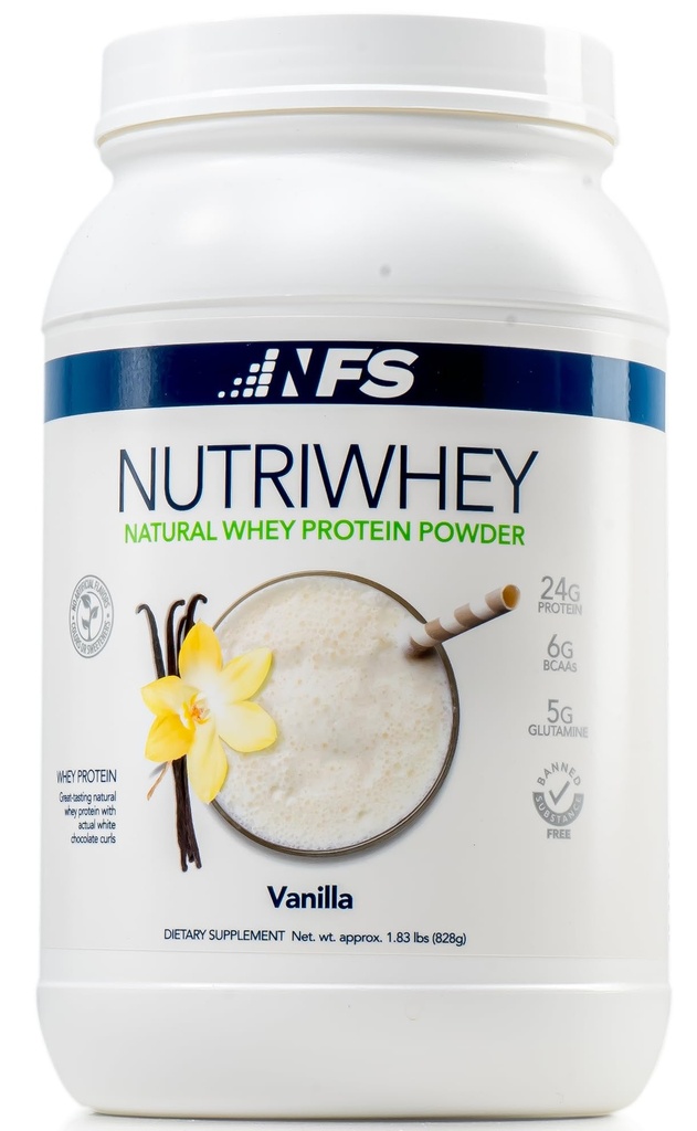 NF Sports NutriWhey - Whey Protein Powder That Improves Post-Workout Recovery and Muscle Repair - Vanilla Flavor - 23 Servings
