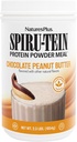 NaturesPlus SPIRU-TEIN, Chocolate Peanut Butter - 2,3 lbs, Paket von 2 - Pflanzenbasiertes Proteinpulver - Vegetarisch, Glutenfrei - 68 Gesamt Servierungen