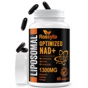1300 MG Liposomal NAD+ Ergänzung | Höchste Absorption | Reinst NAD Supplemet zu erhöhen NAD+ Effetiv | Boosting NAD+ Ergänzung zu Aging Defese, Cellular Energy, Langlebigkeit | 60 Zähler