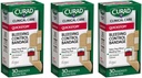 Curad Quickstop Flex-Fabric Bandages, Quickstop Bleeding Control Technology, sortierte Größen, 30 Zähler (Pack von 3)