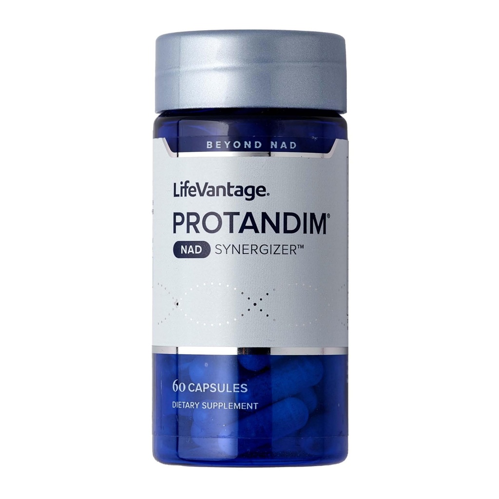 Sinergizzatore NAD di Protandim di LifeVantage, NAD Supplemento per l'energia, l'umidità, il supporto di invecchiamento sano, l'attivazione della Sirtuina, l'energia cellulare e il supporto vascolare, rimuovere i rifiuti cellulari, 60 capsule