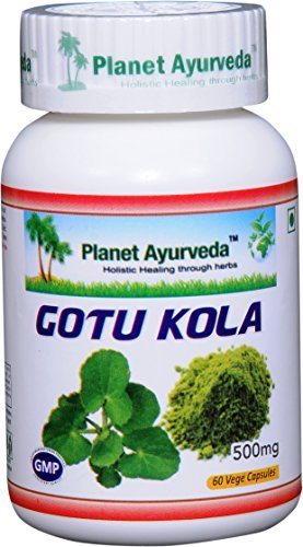 Planet Ayurveda Gotu Kola, 500mg Veg Kapseln-Single Flasche