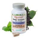 Quantum Gesundheit Schlaf Immune Melatonin 5mg Unterstützungsergänzung L Theanine Valerian Root + Elderberry Vitamin C & D Immunität Boost Tägliche Ganzkörper-Wellness für Frauen & Männer - 30 Kapseln