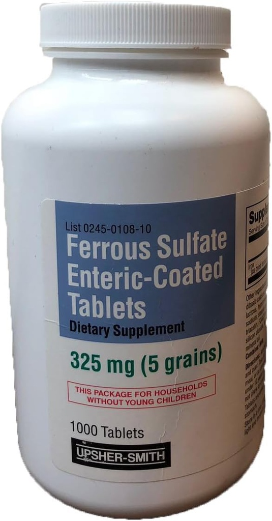 Sulfate ferreux entérique 325 mg 1000 comprimés