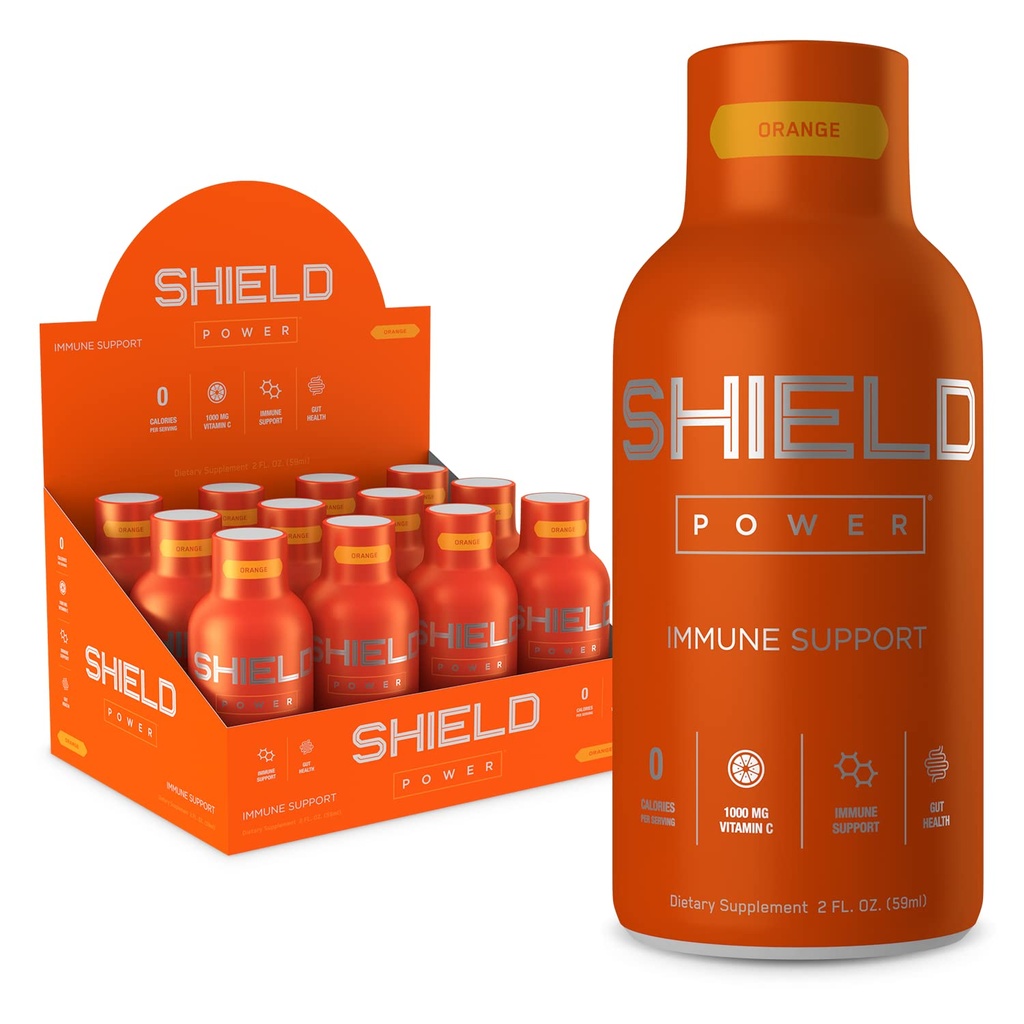 Bessere Gesundheit, Shield 2oz, Immununterstützung Shot - 12 Count, Orange