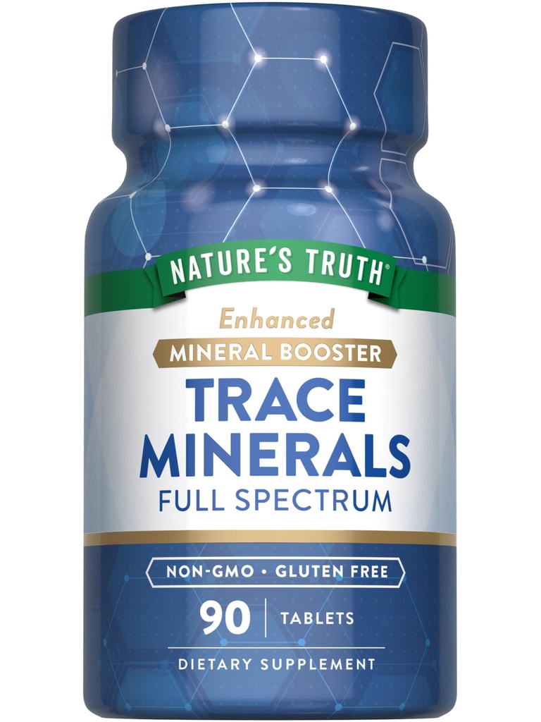 Integratore di minerali della verità della natura con Iodine | 90 compresse | Booster minerale potenziato | Non OGM & Gluten