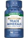 Nature's Truth Trace Minerals Supplement mit Jod | 90 Tabletten | Verbesserte Mineral Booster | Non-GMO & Gluten Kostenlose Ergänzung