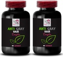 Anti-Grauen-Haar Pillen - Anti-Grau-Haar-Komplex - Natürliche Shade, Haarpigment Revival, Wachsendes Haar, graues Haarmanagement, Farbunterstützung, Anti-Grau-Haar-Ergänzung, jugendlich Look 2 Flaschen 120 Kapseln