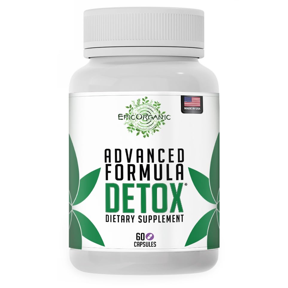 Totale Detox Cleanse | 10 giorni di alimentazione Detox Supplemento | Latte Thistle, Ginger Root & Yellow Dock Root | 60 capsule