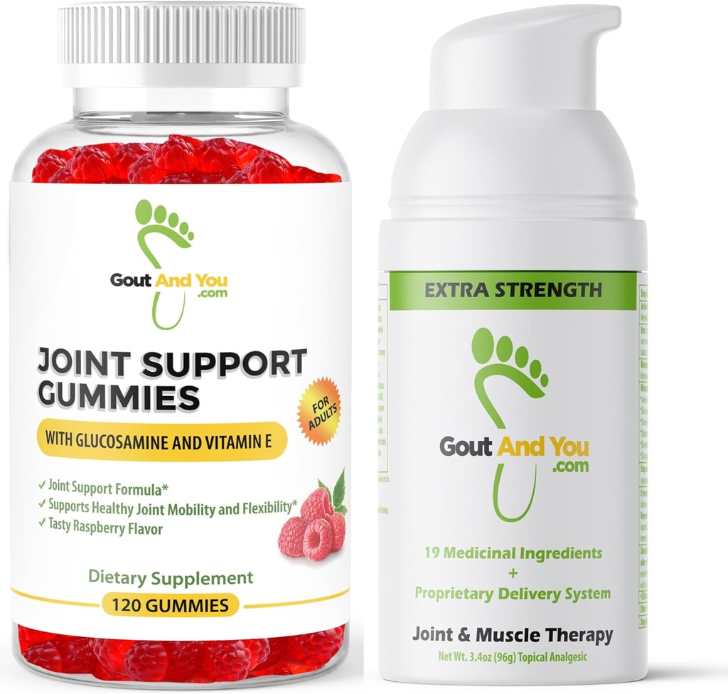 Joint Support Gummis und Extra Strength Joint Discomfort Themeal Relief Cream