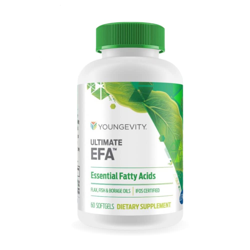 Youngevity Ultimate EFATM – Omega 3, 6 & 9 Supplemento | Blend of Borage, Flax & Fish Oils