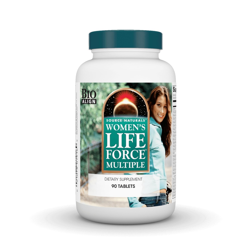 Fonte Naturals Women's Life Force Multiple, Daily Multivitamin & Immune Health Supplement - 90 compresse