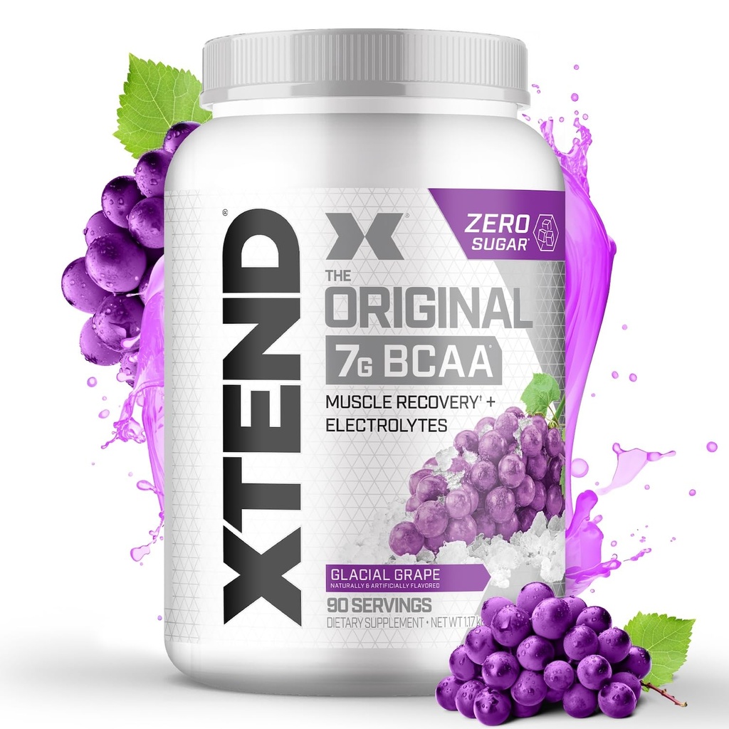 Xtend Original BCAA Pulver 7g BCAA und 2,5g L-Glutamin, Sugar Free Post Workout Muscle Recovery Drink mit Aminosäuren für Männer und Frauen, 90 Servierungen